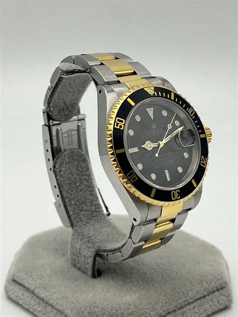 Rolex Submariner Two Tone Black 16613 ‘Swiss Only’ A Serial – 2000
