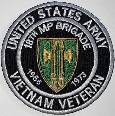 US Army 18th MP Brigade 1966-1973 Vietnam Veteran Patch - Decal Patch - Co