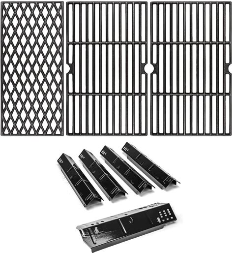 Amazon Uniflasy Grill Heat Plates And Cast Iron Cooking Grates