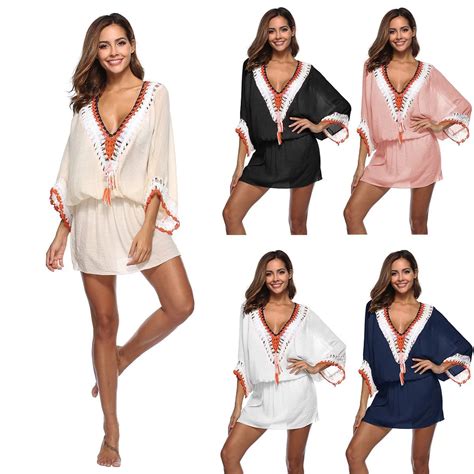 Bikini Cover Up Women Swimsuit Cover Ups Sexy Beach Dress 2018 Summer