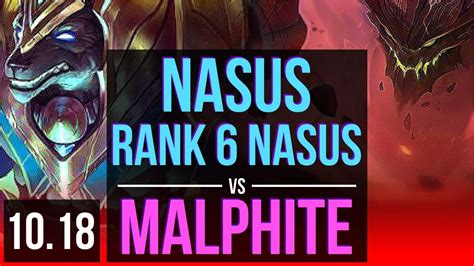 Nasus Vs Malphite Top Rank 6 Nasus 13m Mastery Points 1300