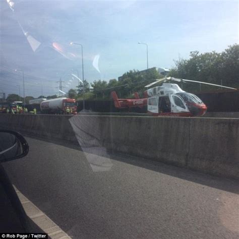 M25 Motorway Shut In Both Directions Causing Massive Tailbacks After