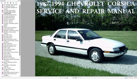 1987 1994 Chevrolet Corsica Service And Repair Manual Pdf