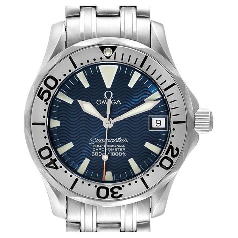 Omega Seamaster Midsize Blue Dial Steel Mens Watch 25518000 For Sale