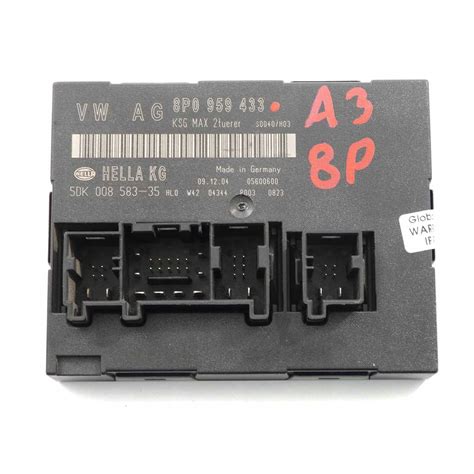 Audi A3 8P Moduł Sterownik BCM Bordnetz 8P0959433 8P0959433 za 80 zł z