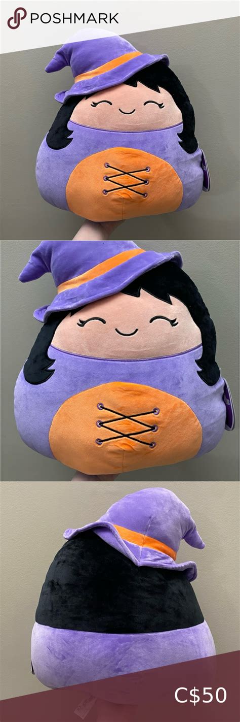 Squishmallow 16” Nwt Halloween 2021 Winnie The Witch Plush Teddy Bear Winnie Witch Plush