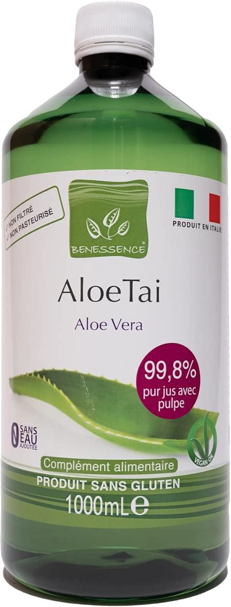 Benessence Jus D Alo S Jus Et Pulpe D Aloe Vera Pur Gel L