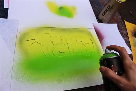 DIY Sprüh Anleitung dein Name als Stencil Graffiti Spraybar