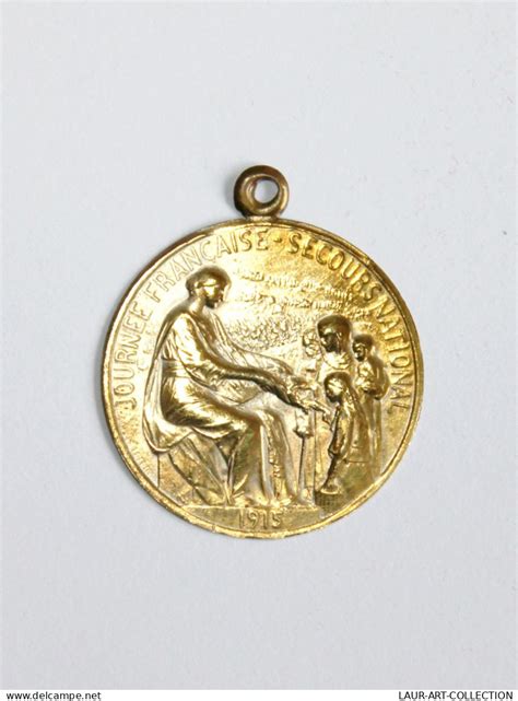 France MEDAILLE PATRIOTIQUE GUERRE 1914 18 JOURNEE FRANCAISE SECOURS