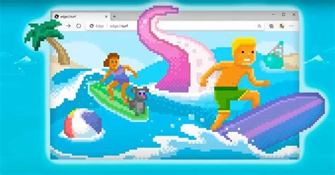 Minijuego de surf de Edge cómo jugar en Google Chrome