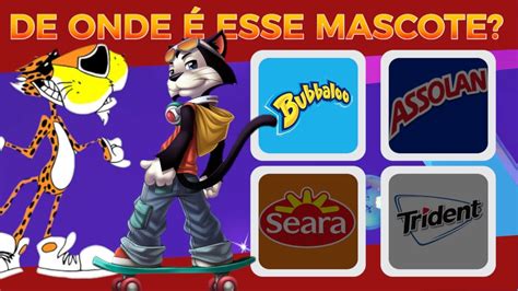 DE ONDE É ESSE MASCOTE Você conhece os mascotes APENAS 1 DAS PESSOAS