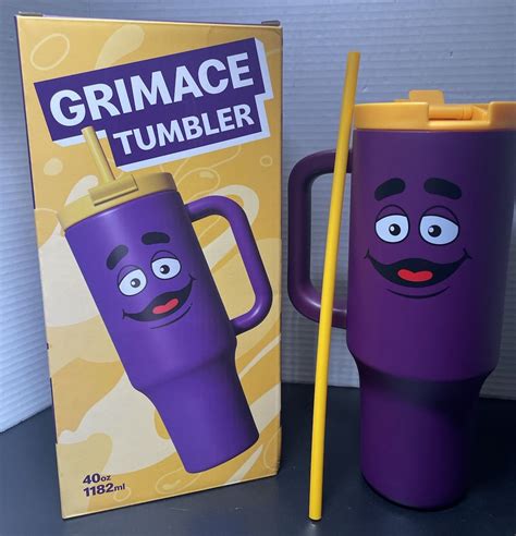 mcdonalds  aus exclusive grimace tumbler cup ozml brand