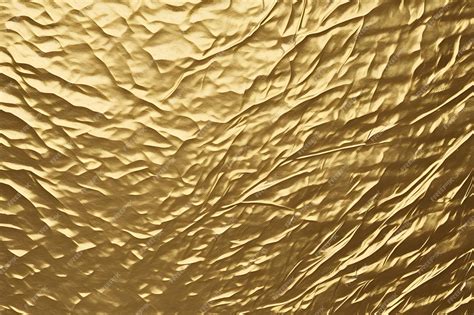 Premium AI Image | Gold Foil Metallic Texture Background