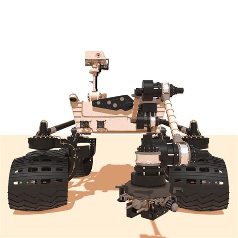 Curiosity Rover Mars D Model Wire Obj Fbx Dae Ds Unknown