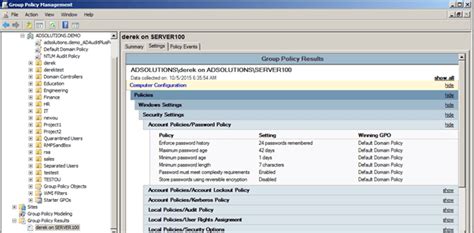 Suivi des changements de stratégie de mot de passe avec ADAudit Plus