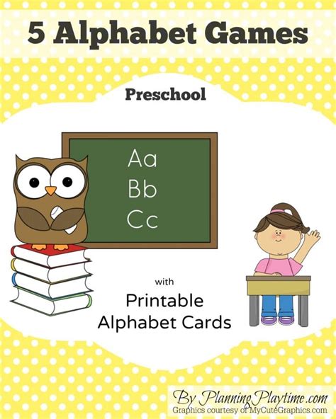 5 Fun Preschool Alphabet Games - Planning Playtime