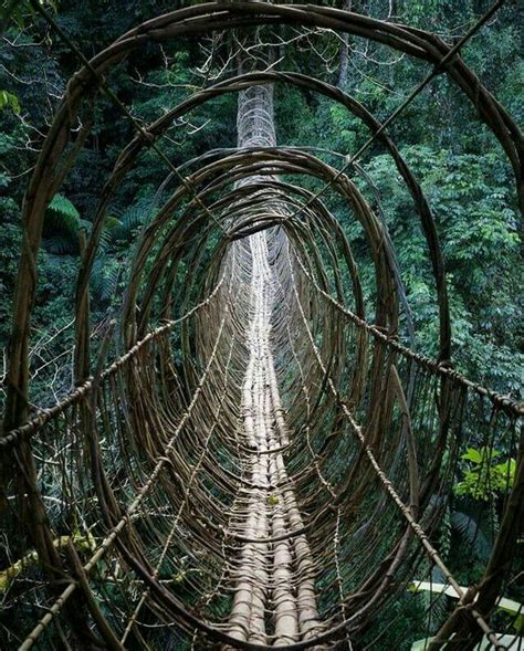 Hanging Bridge in India : r/Damnthatsinteresting