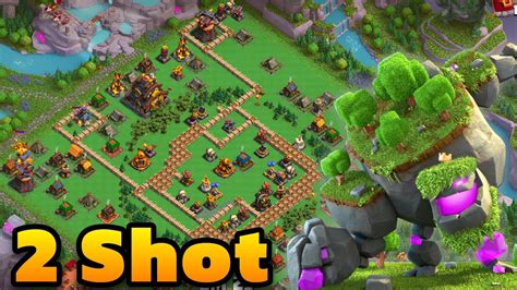 Easy 2 Shot Capital Hall In Clan Capital Best Clan Capital Attack Strategy Youtube