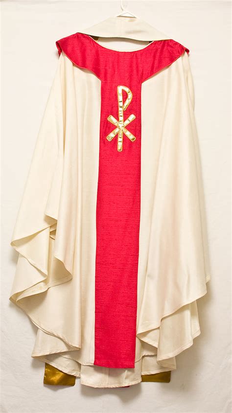 Catholic Priest Vestments White Chasuble & Stole, XP | eBay