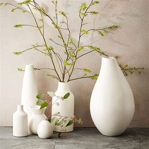 Pure White Ceramic Vases West Elm Uk