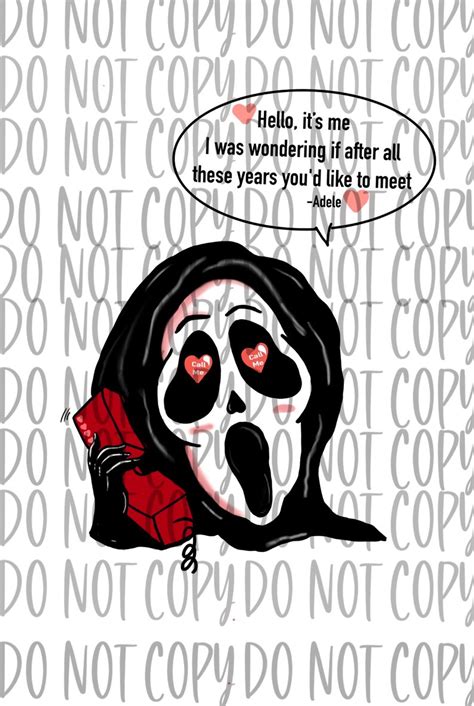 Scream Valentines Day Cute Sublimation File Etsy Uk