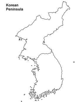 Korea Map Outline