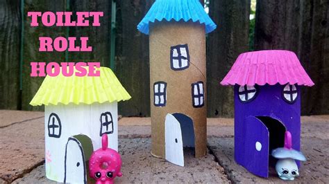 How To Make A Toilet Paper Roll House Toilet Paper Roll Crafts Youtube