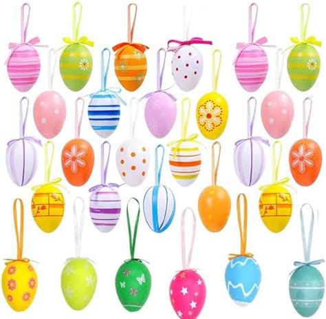 Easter Decorations 12Pcs Easter Eggs Decorations Colorful Easter