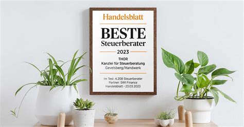 Beste Steuerberater 2023 Thor Kanzlei für Steuerberatung