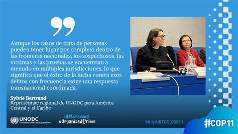 Unodc Ropan On Twitter Nuestra Representante Regional Durante El