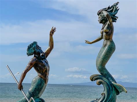 Sculpture Malecon Boardwalk Puerto Vallarta