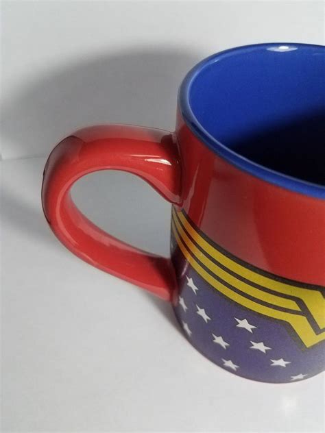 WONDER WOMAN LOGO COFFEE MUG DC COMICS 14 OZ NEW | #1910186733