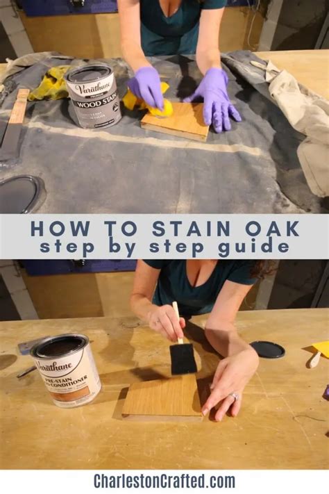 How to stain oak wood