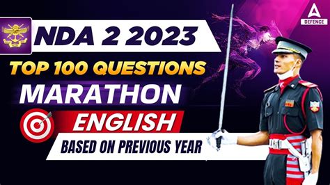 NDA 2 2023 English Top 100 PYQs Of English For NDA 2 2023 Exam