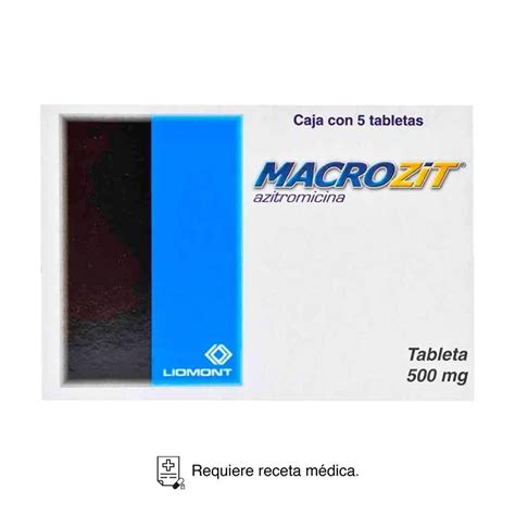 Macrozit Azitromicina 500 Mg 5 Tabletas Walmart