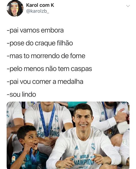 Meme Do Cristiano Ronaldo E Filho Pai Tenho Fome Sou Lindo Blog