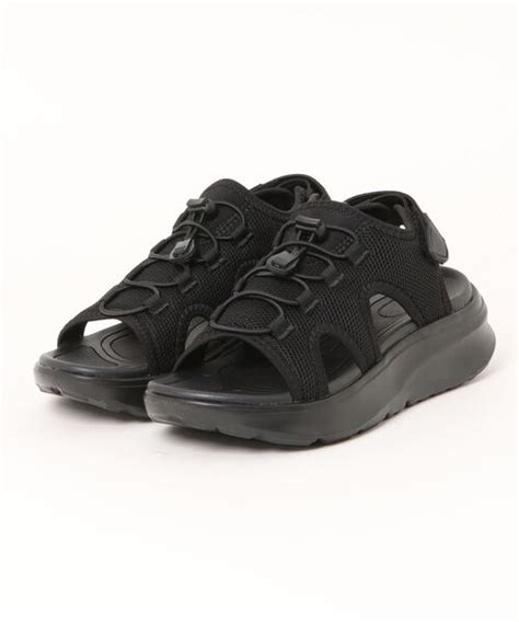 Abc Mart（エービーシーマート）の「abc Select エービーシーセレクト Dry Code Sandal ドライコードサンダル S0026 Black Black（サンダル