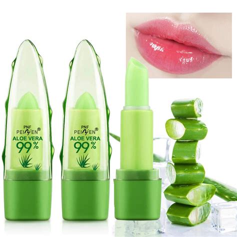 2 Pack Aloe Vera Lipstick Lemonsac Long Lasting Nutritious Lip Balm Lips