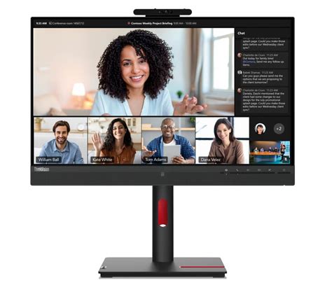 ThinkVision Neue Monitore Mit Webcam USB Hub Und Dedizierten Teams