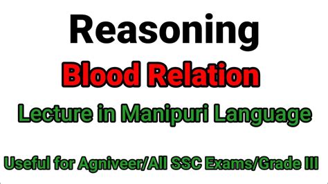 Reasoning Blood Relation Useful For Agniveer Ssc Grade Iii