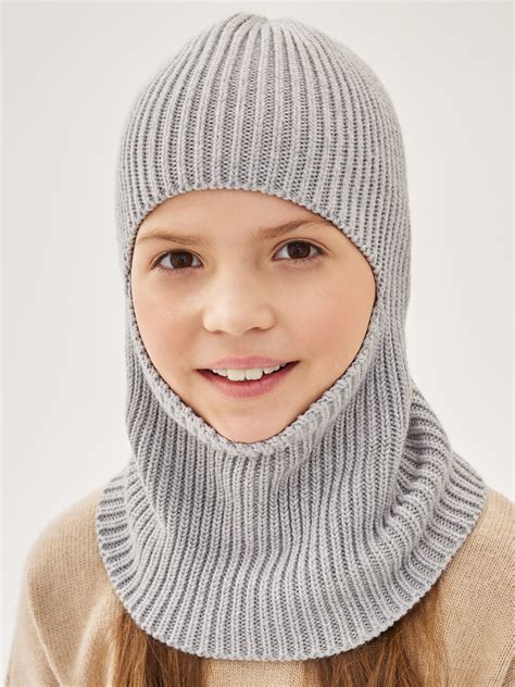 ⭐ Купить балаклава для девочки «Noble People», серый, артикул 29515 ...