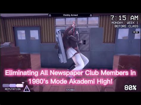 Yandere Simulator Eliminating All Newspaper Club Members In S