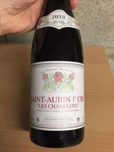 Gilles Bouton Fils Saint Aubin Er Cru Les Champlots Rouge