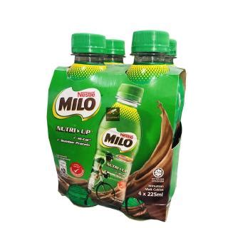 Nestle Milo Activ Go Nutri Up 225ml X4bottle RTD UHT Halal Milo Drink