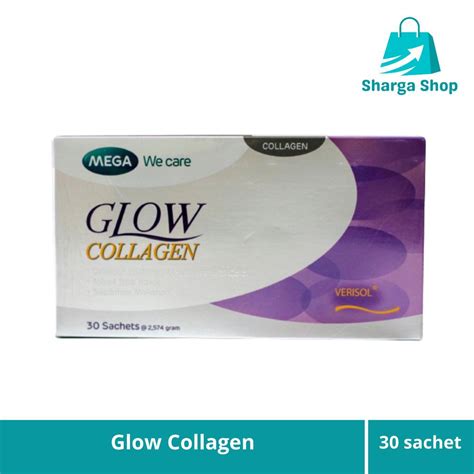 Jual Glow Collagen Original Box Isi 30 Sachet Mega We Care Shopee