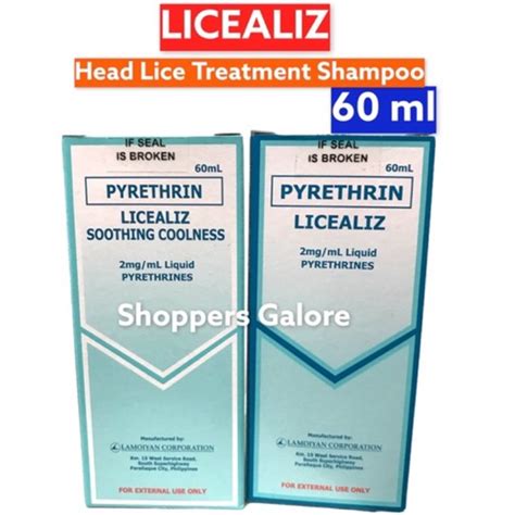 Licealiz Headlice Treatment Shampoo 60 Ml Shopee Philippines