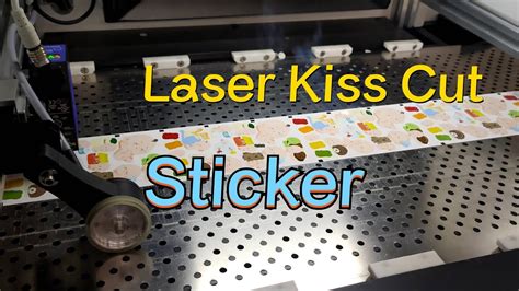 Sticker Laser Cutter Roll To Roll Laser Kiss Cutting Golden Laser