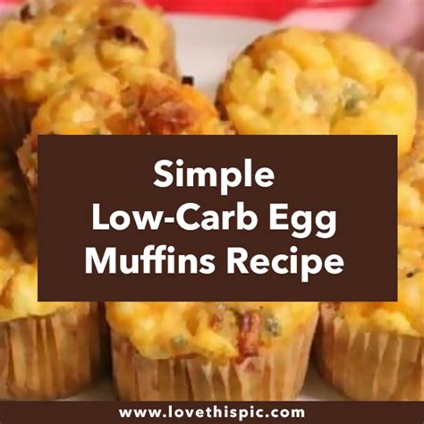 Simple Low Carb Egg Muffins Recipe