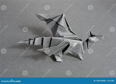 Origami paper dragon stock photo. Image of paper, hobby - 120416600