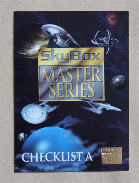 Star Trek Master Series 1994 Edition Base Trading Card 99 Checklist